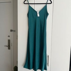 Aritzia Wilfred only slip midi dress